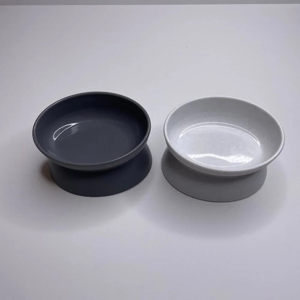 Raised Cat Food Bowl for Stress Free Eating & Drinking